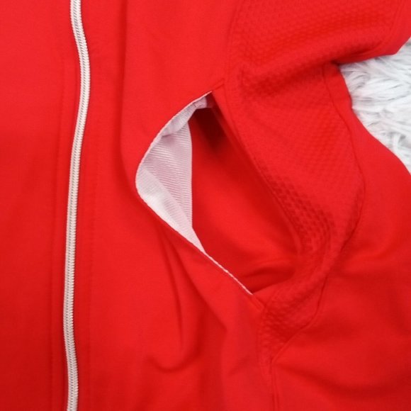 Chicago Blackhawks Womens Track Jacket Red Lightweight NHL Hockey Level Wear M‎ - Picture 5 of 14